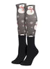 Equine Couture Printed Over-The-Calf Boot Socks - Snowmen